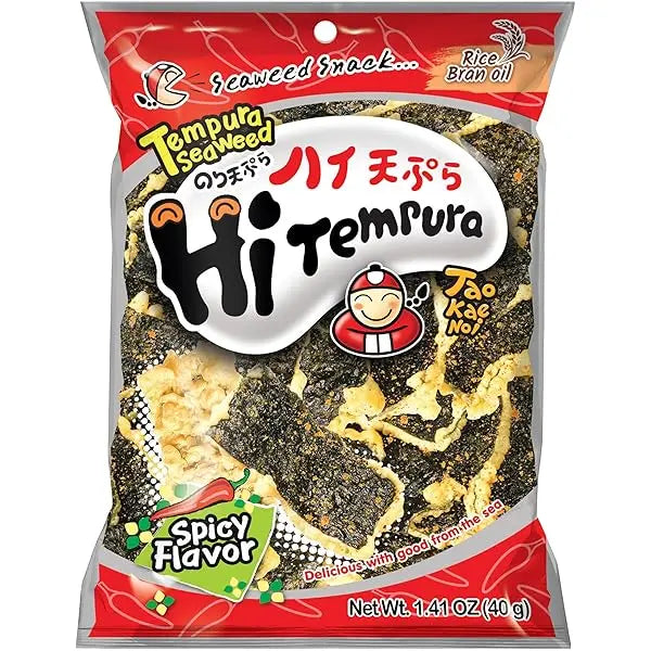 SNACK DI ALGHE CROCCANTI AL TEMPURA PICCANTE 40g taokaenoi