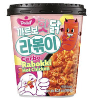 GNOCCHI DI RISO COREANI CON RAMEN GUSTO CARBONARA IN CUP 180G Delief