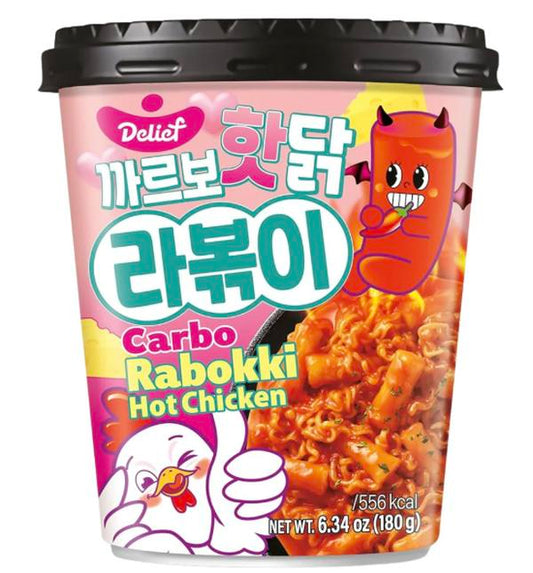 GNOCCHI DI RISO COREANI CON RAMEN GUSTO CARBONARA IN CUP 180G