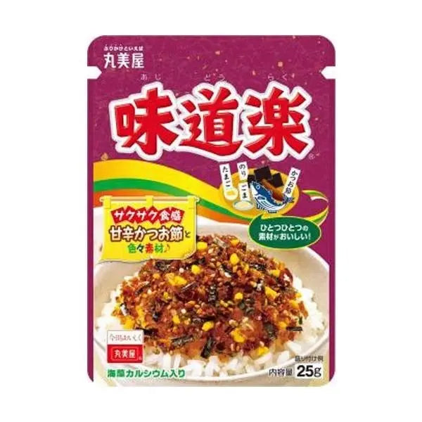 AJIDORAKU FURIKAKE - CONDIMENTO GIAPPONESE PER RISO AL SESAMO E FIOCCHI DI BONITO - 25G ATARIYA