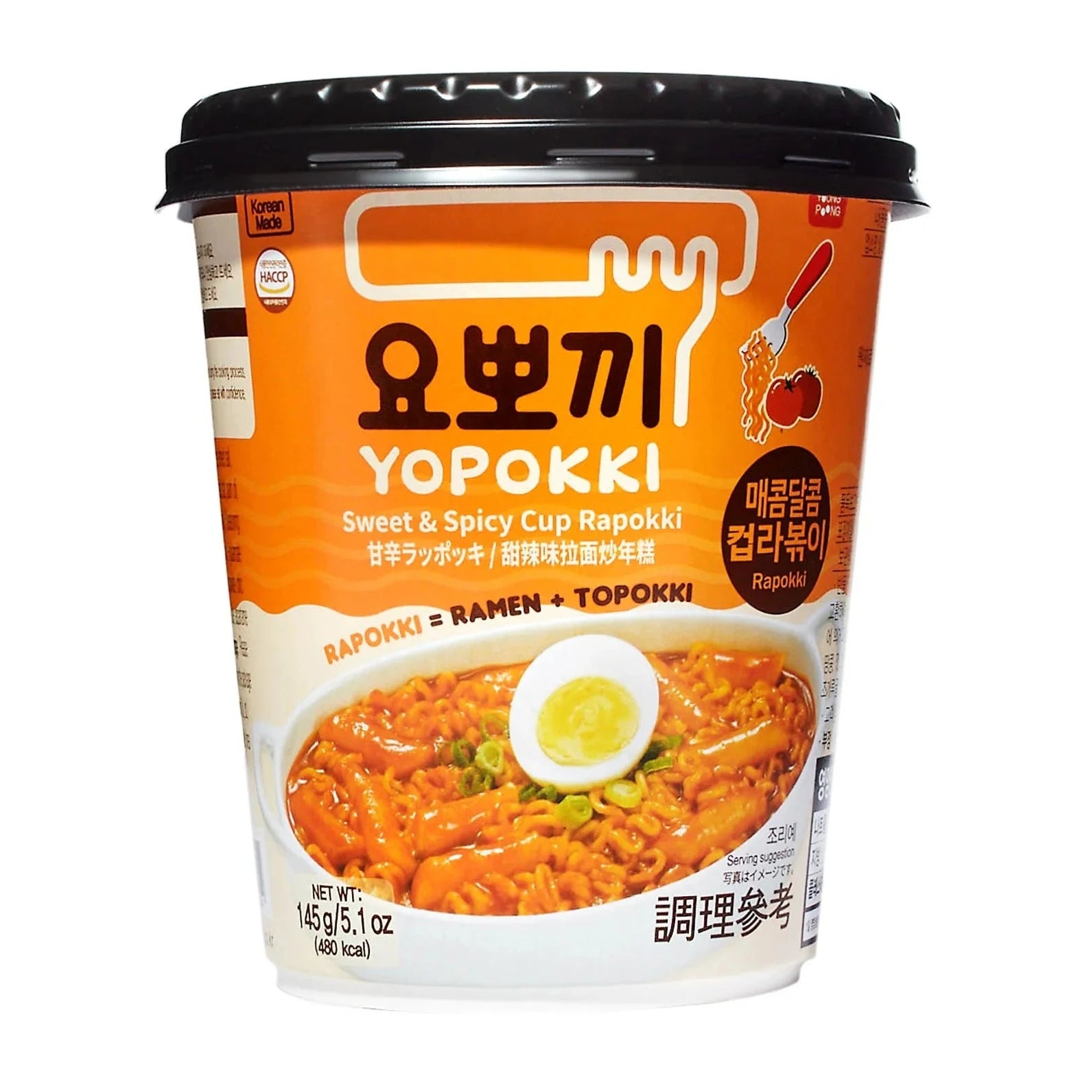 YOPOKKI - GNOCCHI COREANI AGROPICCANTI CON RAMEN - 145G