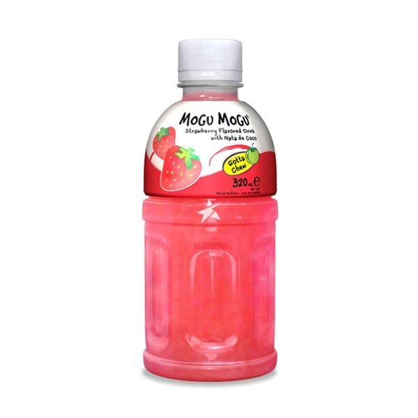 MOGU MOGU – BEVANDA ANALCOLICA AL GUSTO DI FRAGOLA CON NATA DE COCO – 320 ML