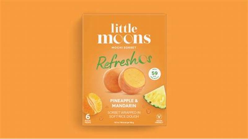 LITTLE MOONS - mochi gelato senza glutine al gusto di ananas e mandarino - 192g(PRODOTTO SURGELATO SPEDIZIONE SOLO MILANO)