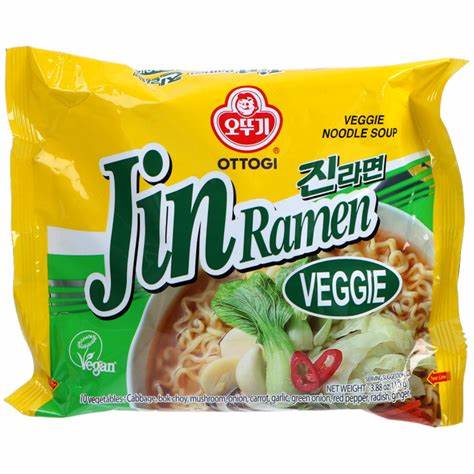 JIN RAMEN – NOODLES IN SALSA VEGETARIANA - 120G
