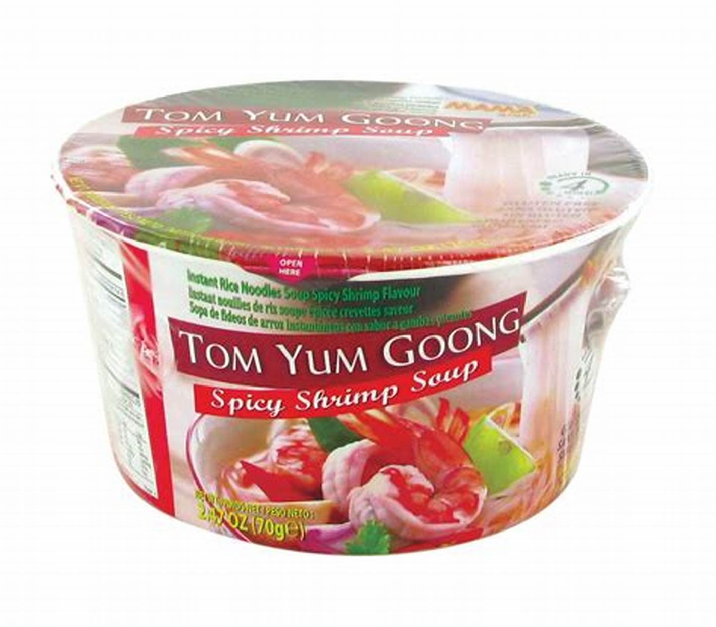 MAMA – NOODLES ISTANTANEI AL GUSTO DI GAMBERI (PICCANTE) - 65G