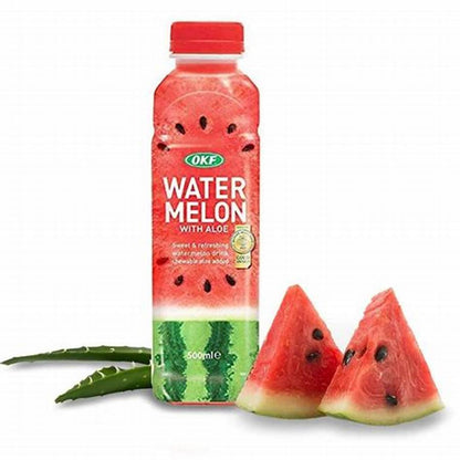 OKF – BEVANDA ANALCOLICA AL GUSTO DI COCOMERO CON ALOE – 500 ML