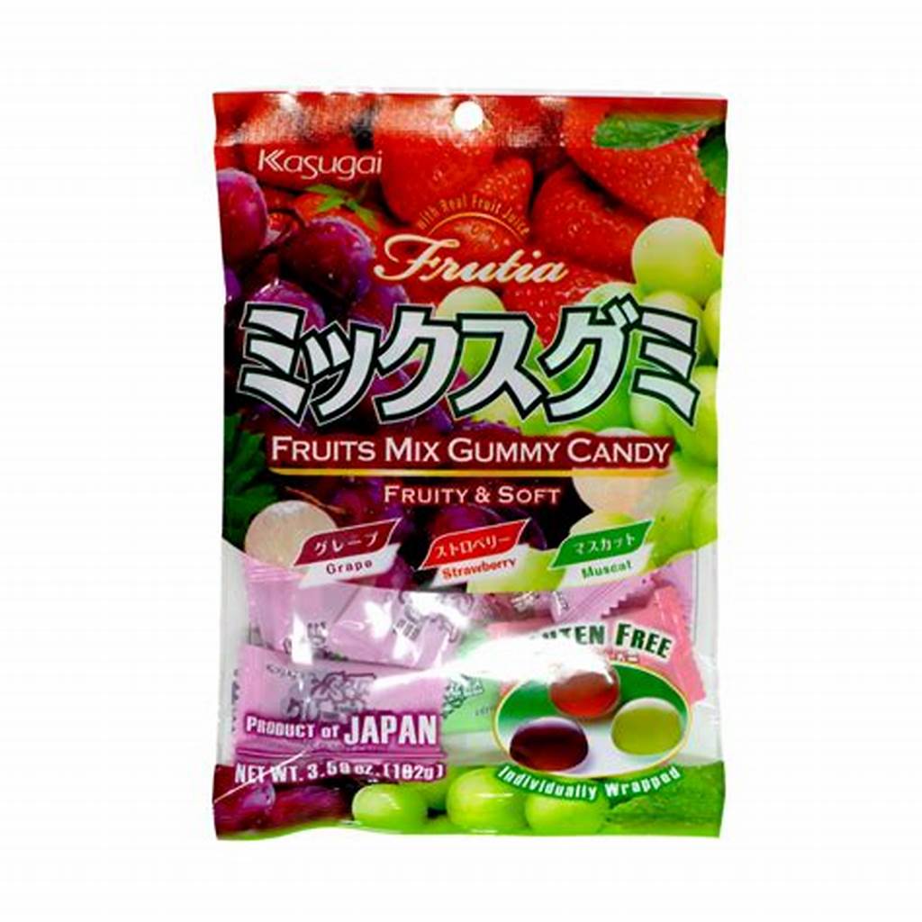 KASUGAI – CARAMELLE GOMMOSE AL GUSTO DI FRUTTA ASSORTITA - 102G