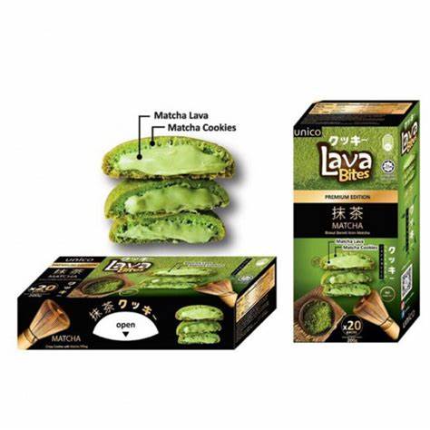 UNIQUE - LAVA BITES MATCHA-GEFÜLLTE BUTTERKEKSE 200G