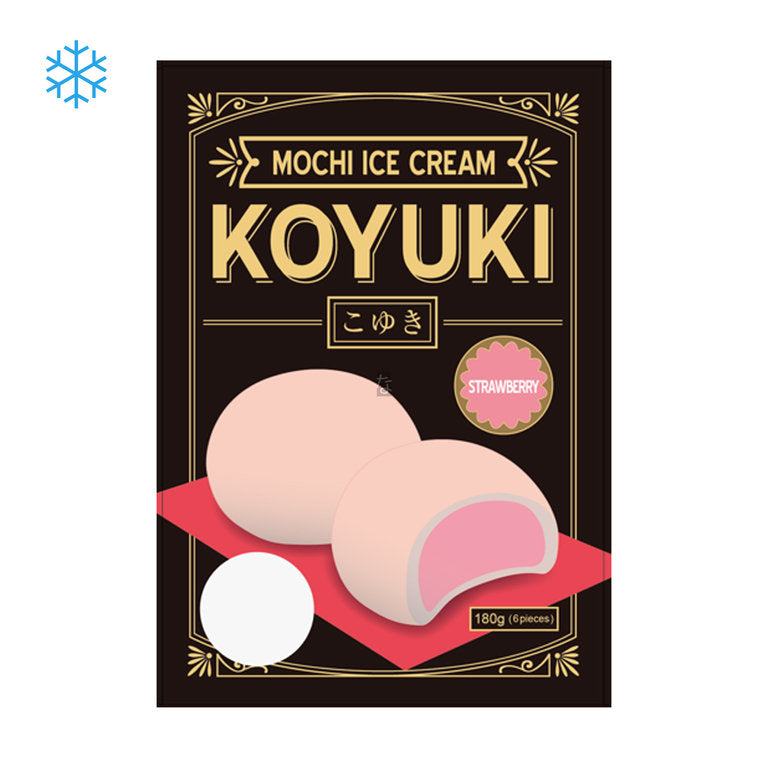 KOYUKI - MOCHI GELATO CON RIPIENO DI FRAGOLA 180 GR (PRODOTTO SURGELATO SPEDIZIONE SOLO MILANO)