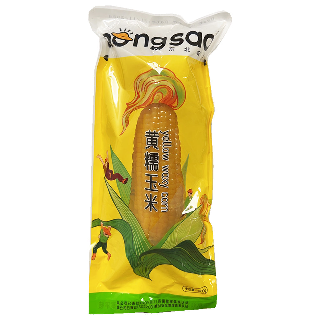 NONGSAO – Vorgekochter, vakuumverpackter gelber Glutenmais – 220 g