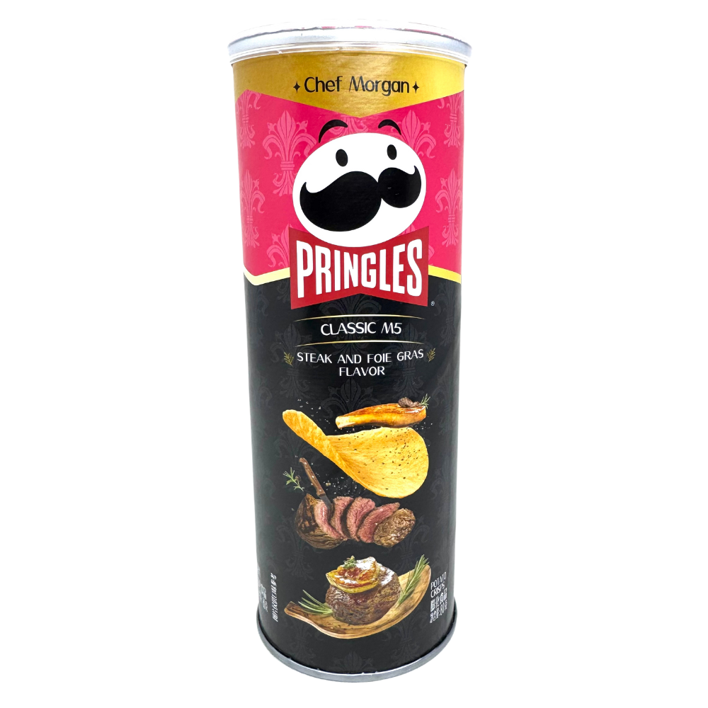 PRINGLES - CHIPS MIT FOIE GRAS- UND RINDSTEAK-GESCHMACK - 80G