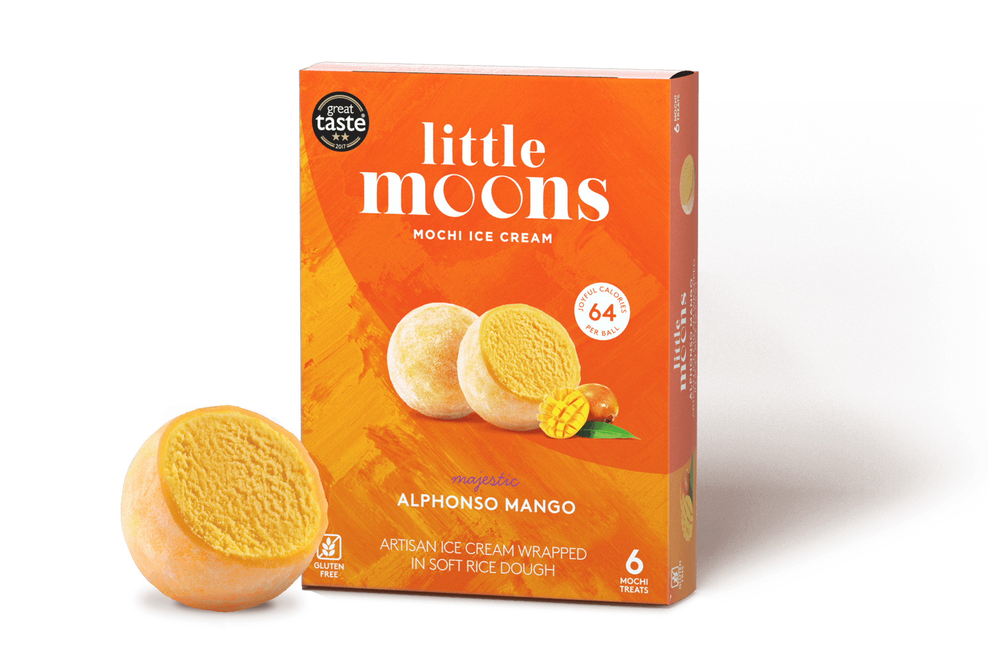 LITTLE MOONS - mochi gelato senza glutine al gusto di mango alphonso - 192g(PRODOTTO SURGELATO SPEDIZIONE SOLO MILANO)