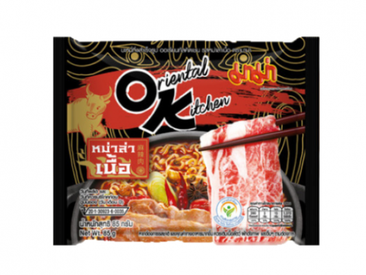 MAMA OK - NOODLES ISTANTANEI GUSTO MANZO MALA PICCANTE - 85G