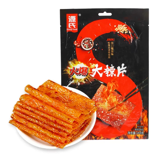 GENJI FOOD - LATIAO SNACK DI TOFU PICCANTE A FETTE - 148G