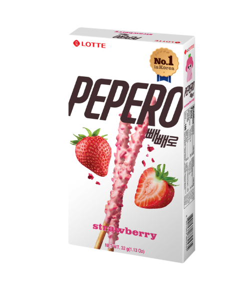 PEPERO – BASTONCINI AL CIOCCOLATO BIANCO E FRAGOLA – 32G