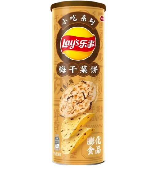 LAY'S – MEI GAN CAI BING (CHINESISCHER TROCKENER RAPIONI-KUCHEN) CHIPS MIT GESCHMACK 90G