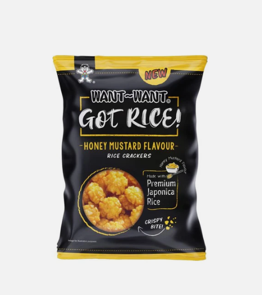 WANT-WANT GOT RICE HONEY MUSTARD – CRACKERS DI RISO AL GUSTO MIELE E SENAPE