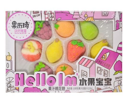 MARSHMALLOW FRUTTA CON SUCCO DI FRUTTA 100G