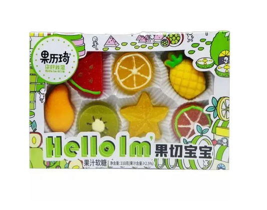 MARSHMALLOW FRUTTA TAGLIATA CON SUCCO DI FRUTTA 110G