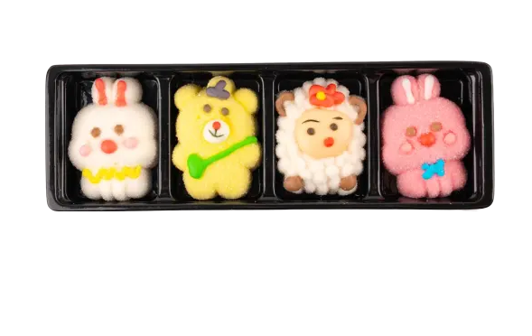 MARSHMALLOW ANIMALI ASSORTITI CON SUCCO DI FRUTTA 80G