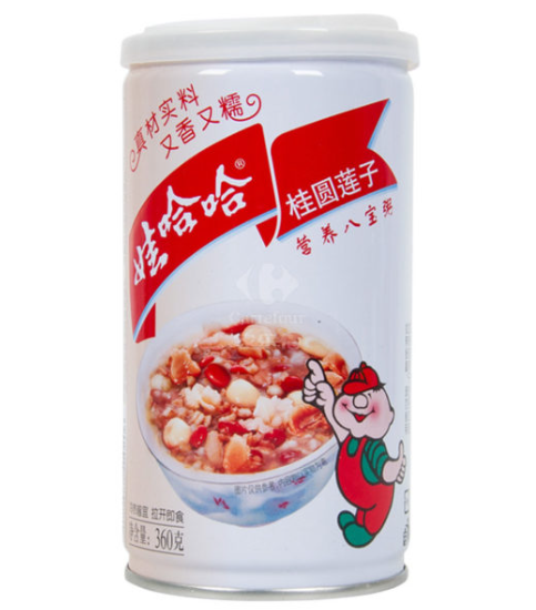 WAHAHA ZUPPA DOLCE CINESE OTTO TESORI CON LONGAN E SEMI DI LOTO 360G