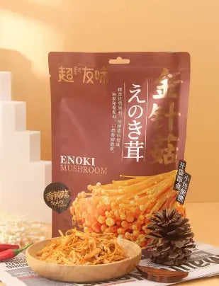ENOKI MUSHROOM SNACK SPEZIATO PICCANTE 160G Mood Market