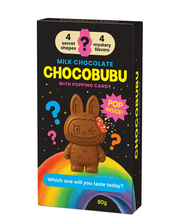 CHOCOLATE CHOCOBUBU AL CIOCCOLATO AL LATTE CON POPPING CANDY MISTERY GUSTO CON ANGEL HAIR 80G