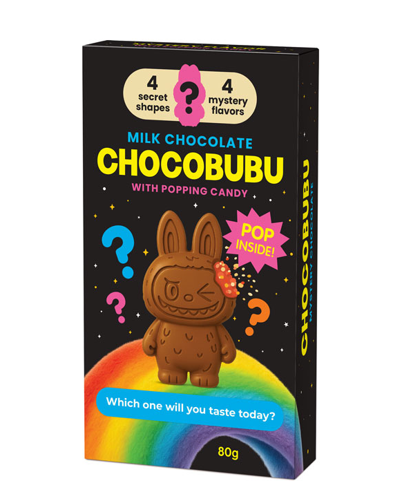CHOCOLATE CHOCOBUBU AL CIOCCOLATO AL LATTE CON POPPING CANDY MISTERY GUSTO CON ANGEL HAIR 80G
