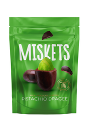 MISKETS PISTACCHIO DRAGEE RICOPERTO DI CIOCCOLATO AL LATTE 70G