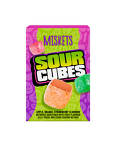 MISKETS CARAMELLE ACIDE SOUR CUBES GUSTI MELA ARANCIA E FRAGOLA 50G