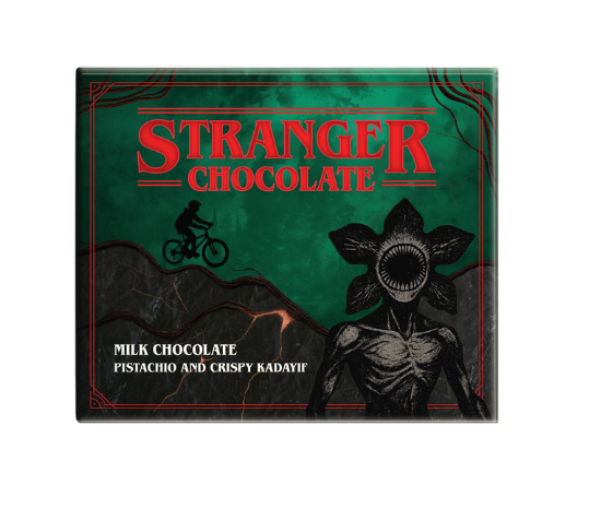 STRANGER THINGS CIOCCOLATO AL PISTACCHIO E KADAYIF 100G