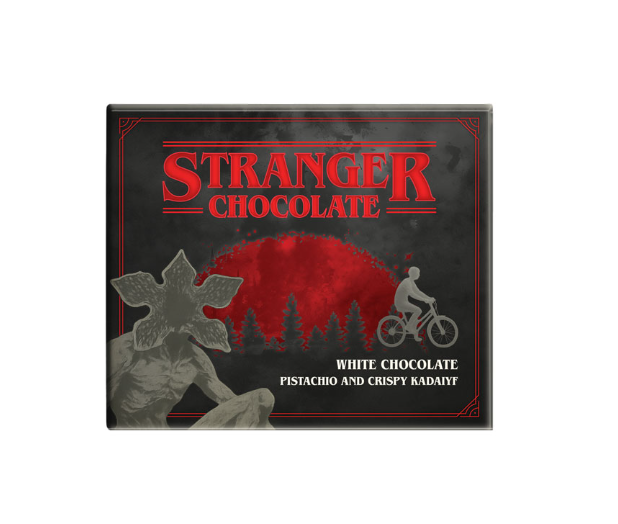 STRANGER THINGS CIOCCOLATO BIANCO CON PISTACCHIO E KADAYIF 100G