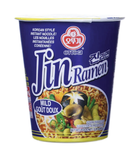 JIN RAMEN MILD CUP NOODLES COREANI ISTANTANEI 65G