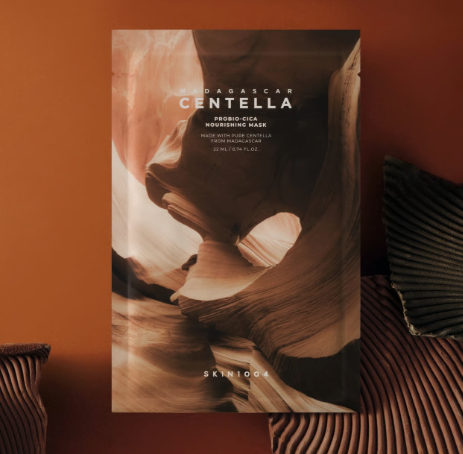 5PZ SKIN1004 MADAGASCAR CENTELLA AMPOULE MASK MASCHERA VISO LENITIVA IDRATANTE ALLA CENTELLA 22ML*5PZ