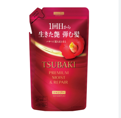 RICARICA TSUBAKI PREMIUM MOIST & REPAIR SHAMPOO IDRATANTE RIPARATORE PER CAPELLI SECCHI E DANNEGGIATI 300ML