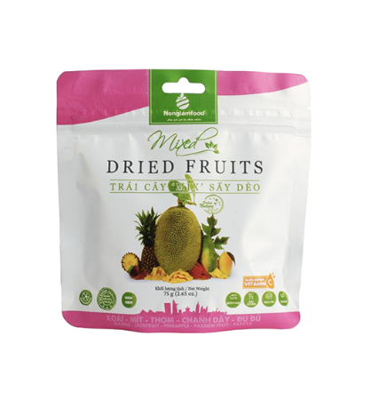 MIX FRUTTA ESSICCATA NONG LAM FOOD – DRIED FRUITS TROPICALI 75G