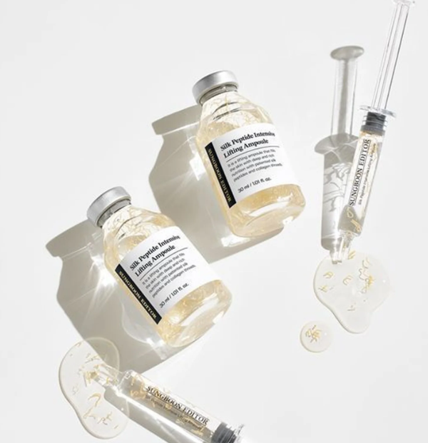 SUNGBOON EDITOR SILK PEPTIDE INTENSIVE LIFTING AMPOULE – SIERO VISO LIFTING CON PEPTIDI, SETA E COLLAGENE 35ML