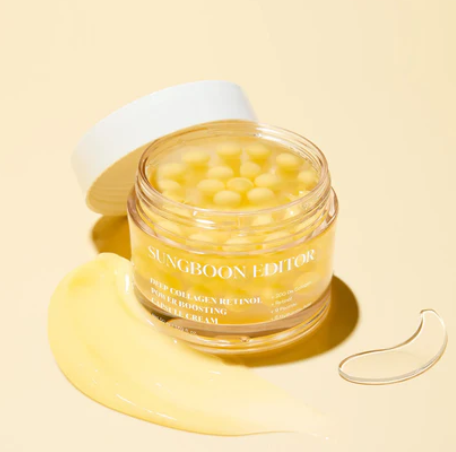 SUNGBOON EDITOR DEEP COLLAGEN RETINOL POWER BOOSTING CAPSULE CREAM – CREMA VISO RASSODANTE CON COLLAGENE E RETINOLO 50ML