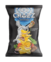 CHAZZ KETTLE CHIPS GREEK KEBAB – PATATINE CROCCANTI GUSTO KEBAB GRECO 90G