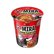 NONGSHIM MIRA SHIN RAMYUN SPICY QUEEN CUP – RAMEN COREANI ISTANTANEI SUPER PICCANTI IN TAZZA 65G Mood Market