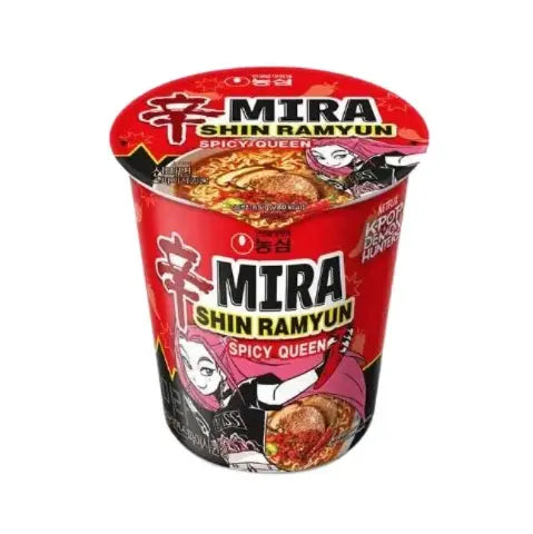 NONGSHIM MIRA SHIN RAMYUN SPICY QUEEN CUP – RAMEN COREANI ISTANTANEI SUPER PICCANTI IN TAZZA 65G Mood Market