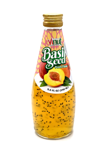 VINUT BASIL SEED DRINK PESCA – BEVANDA CON SEMI DI BASILICO AL GUSTO PESCA 290ML
