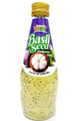 VINUT BASIL SEED DRINK MANGOSTANO – BEVANDA CON SEMI DI BASILICO AL GUSTO MANGOSTANO 290ML