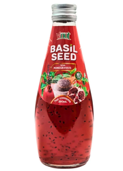 VINUT BASIL SEED DRINK MELOGRANO – BEVANDA CON SEMI DI BASILICO AL GUSTO MELOGRANO 290ML