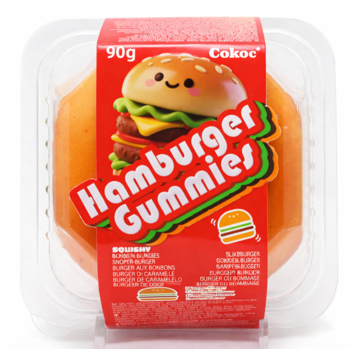 COKOC HAMBURGER GUMMIES – CARAMELLA GOMMOSA A FORMA DI HAMBURGER 90G