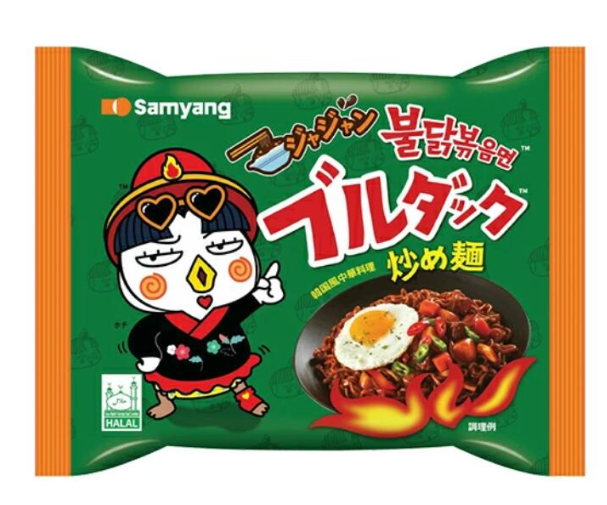 SAMYANG BULDAK JAJIANG FRIED NOODLES – RAMEN COREANI SALTATI PICCANTI AL POLLO JAJIANG 140G