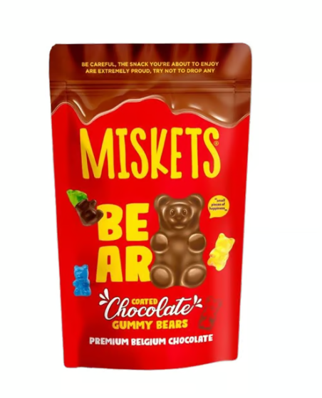 MISKETS BEAR GUMMY AL CIOCCOLATO – ORSETTI GOMMOSI RICOPERTI DI CIOCCOLATO BELGA 120G