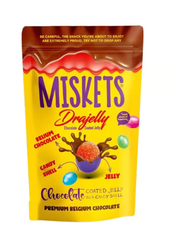 MISKETS DRAGELLY CIOCCOLATO E GELATINA – CONFETTI RIPIENI DI JELLY 120G