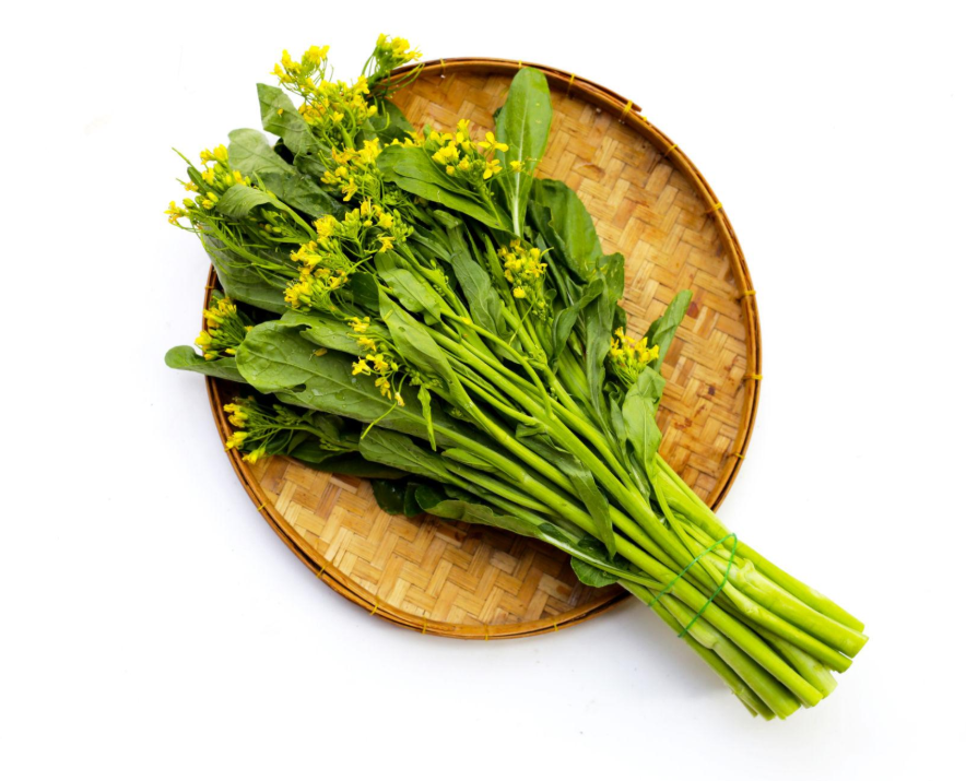 CIME DI RAPA CINESI (CHOY SUM / CAI XIN) – VERDURA ASIATICA FRESCA E TENERA (500G)