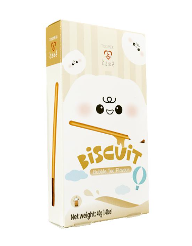 BISCOTTI AL GUSTO BUBBLE TEA – SNACK DOLCE CROCCANTE AL LATTE E TÈ 40G